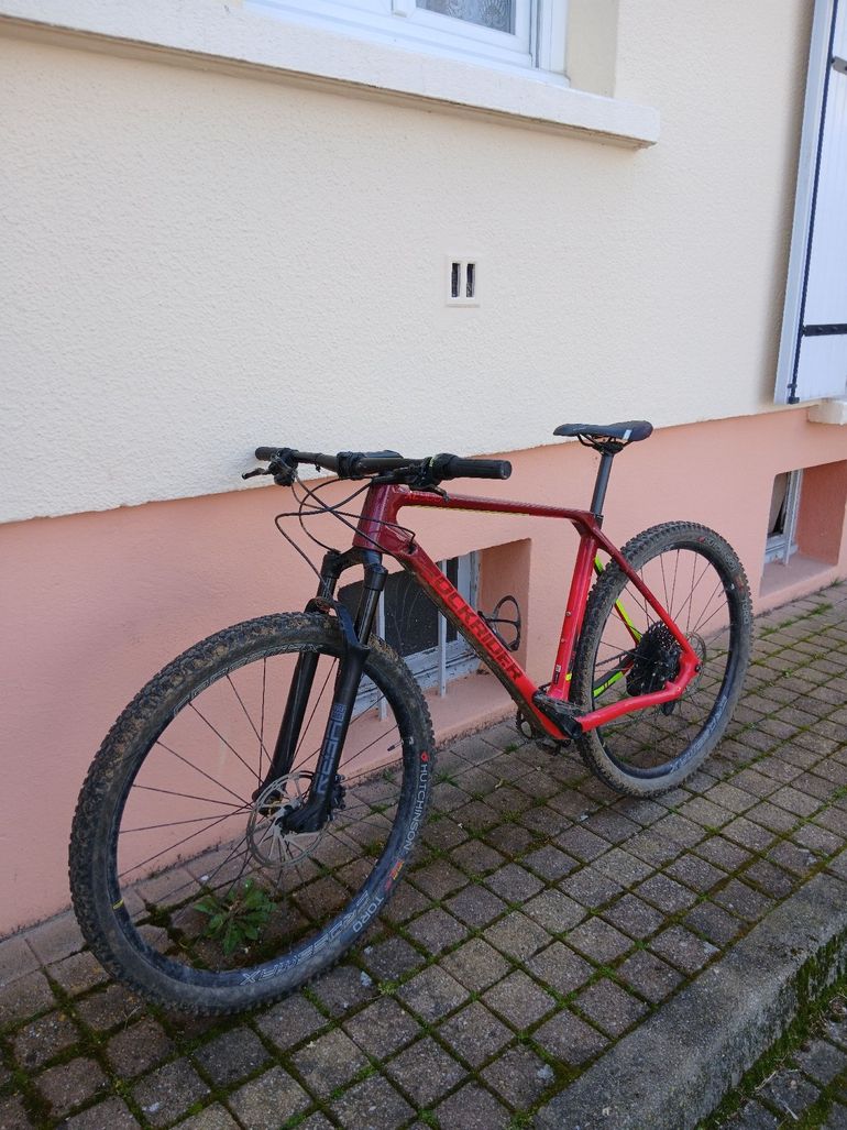 Used ROCKRIDER Fahrrad Mountainbike Hardtail XC Carbonrahmen Race 900 NX weiß 2025 2025 Mountainbike, Rot, 29 — image 1 of 12