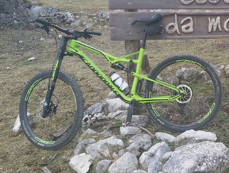 Used Cannondale Bad Habit Carbon 1 2017 2017 Mountainbike, Green, 27.5 — image 15 of 16