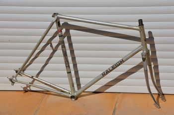 Raleigh, Vintage Raleigh Record Ace Road Bike Frame And Fork Made From Reynolds 531 Steel Frameset