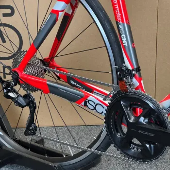 Used BMC BMC Pro Machine SLC01 - 11-speed Shimano 105 Carbon Road Bike-2009 (57cm) 2009 Road & Gravel, Red — image 6 of 9