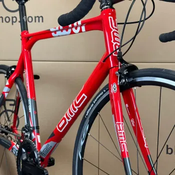 Used BMC BMC Pro Machine SLC01 - 11-speed Shimano 105 Carbon Road Bike-2009 (57cm) 2009 Road & Gravel, Red — image 7 of 9