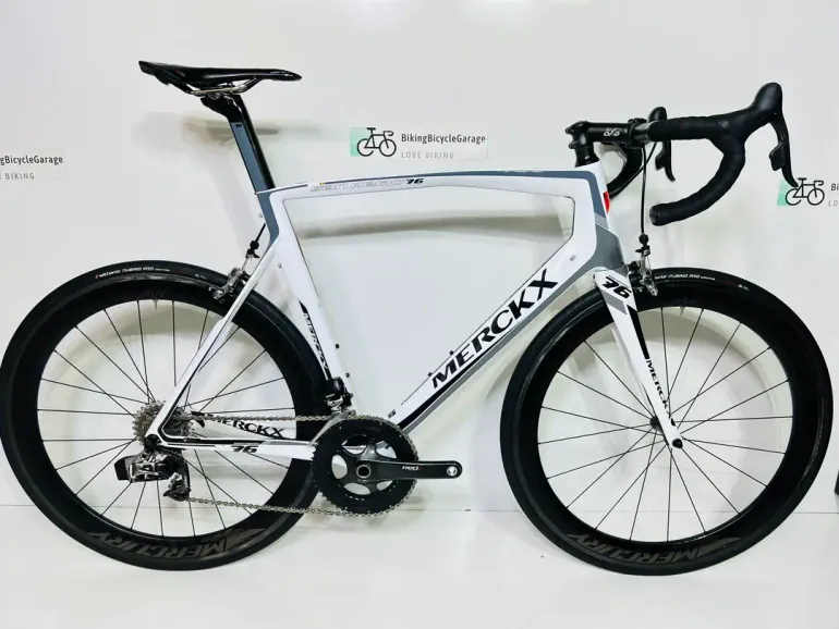 Used Eddy Merckx Eddy Merckx San Remo 76 - SRAM RED ETAP 11-Speed  2017 (61cm) 2017 Road & Gravel, White — image 1 of 7