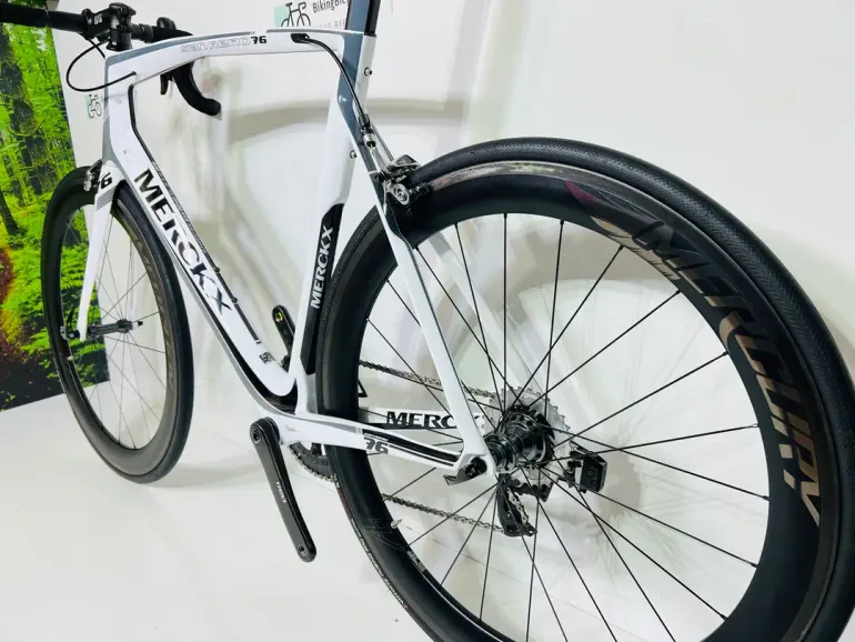 Used Eddy Merckx Eddy Merckx San Remo 76 - SRAM RED ETAP 11-Speed  2017 (61cm) 2017 Road & Gravel, White — image 4 of 7