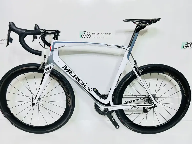 Used Eddy Merckx Eddy Merckx San Remo 76 - SRAM RED ETAP 11-Speed  2017 (61cm) 2017 Road & Gravel, White — image 2 of 7