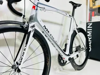 Used Eddy Merckx Eddy Merckx San Remo 76 - SRAM RED ETAP 11-Speed  2017 (61cm) 2017 Road & Gravel, White — image 6 of 7