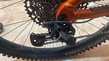 Used Trek Supercaliber SRAM GX Eagle AXS bike, Blue — image 7 of 7