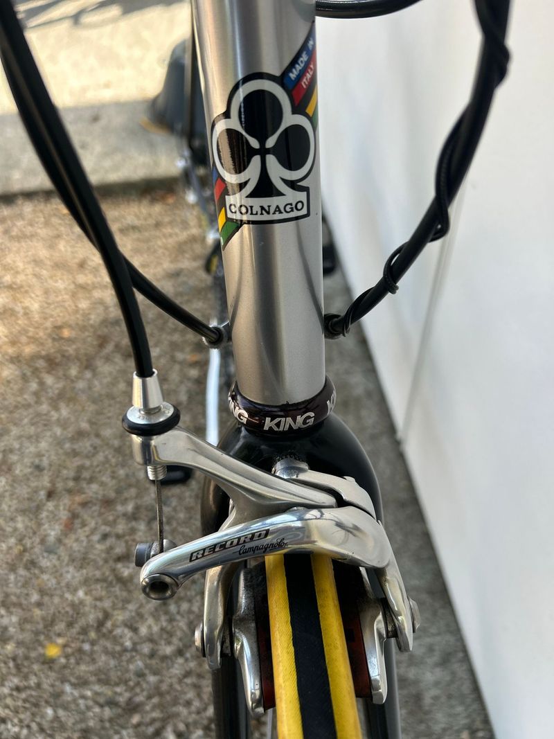 Used Colnago Custom Campagnolo Record 2003 Road & Gravel, Light Gray — image 12 of 17