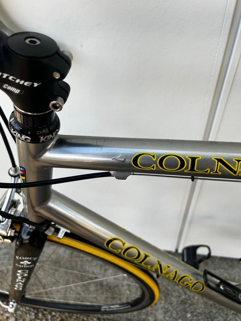 Used Colnago Custom Campagnolo Record 2003 Road & Gravel, Light Gray — image 6 of 17