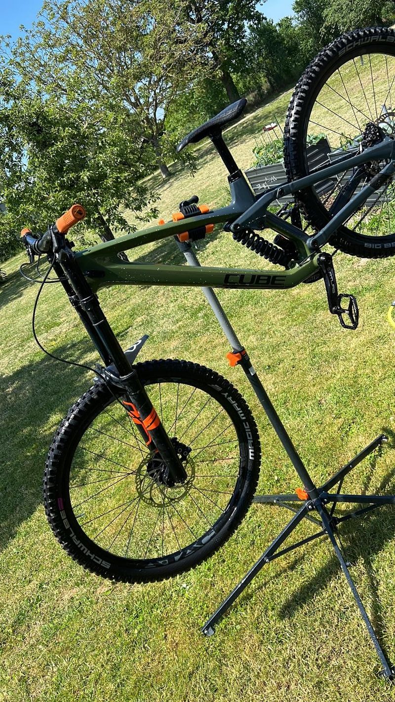 Used CUBE TWO15 HPC SL 2021 2021 Mountainbike, Green, 29 — image 1 of 12