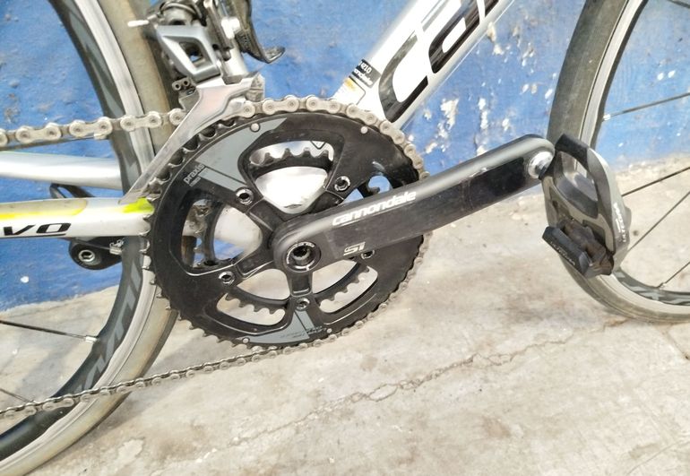 Used Cannondale Cannondale Supersix Evo Hi-Mode Ultegra Hollowgram 2016 Road & Gravel, Light Gray — image 7 of 8