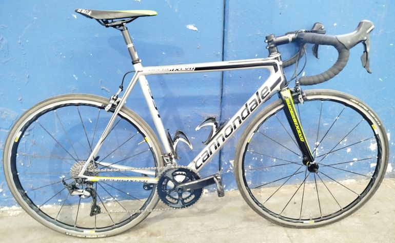 Used Cannondale Cannondale Supersix Evo Hi-Mode Ultegra Hollowgram 2016 Road & Gravel, Light Gray — image 5 of 8