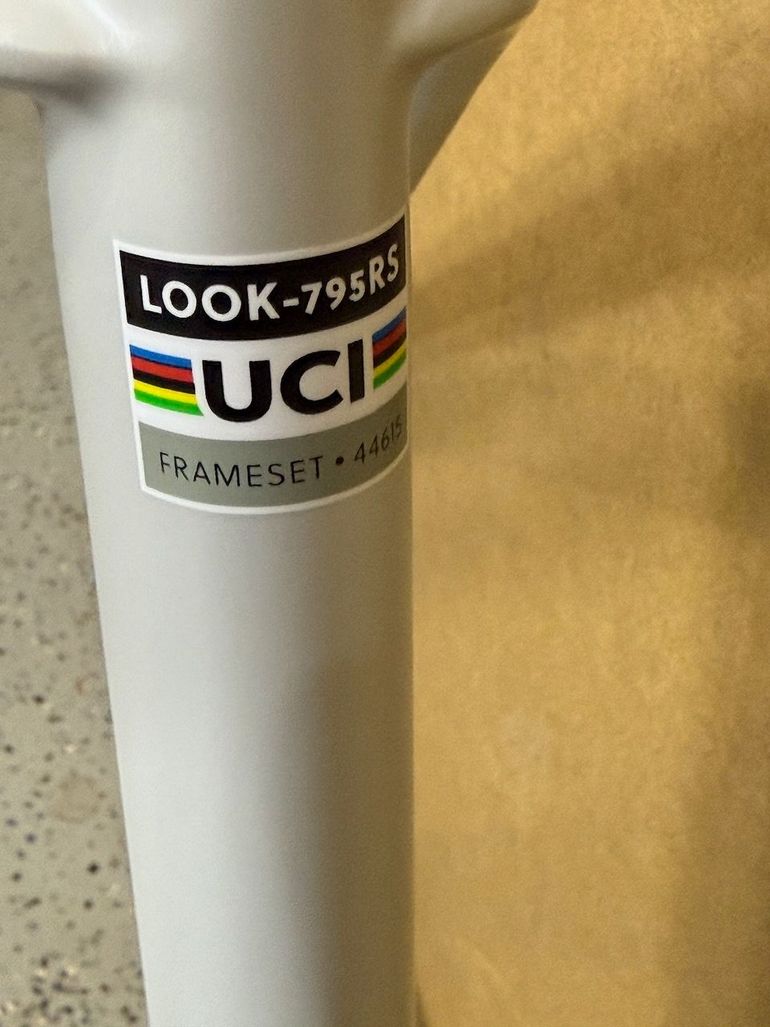 Used Look 795 BladeRS Iconic Edition Frameset 2025 Frameset 2025 Road & Gravel, White — image 4 of 10