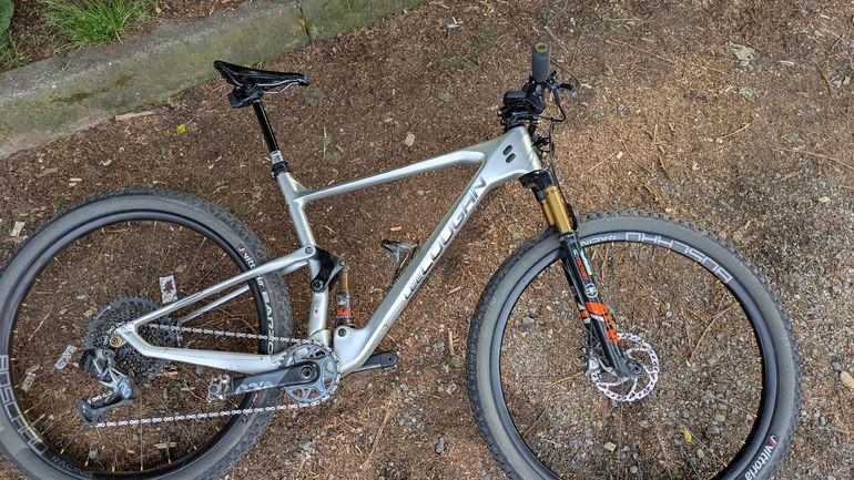 Used Lee Cougan Crossfire SRAM XX1 Eagle AXS 2021 Mountainbike, Light Gray — image 2 of 3