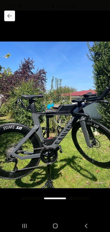 Used Canyon Speedmax CF 7 Di2 2024 2024 Road & Gravel, Light Gray — image 2 of 4