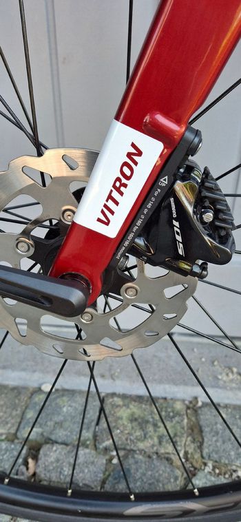 Used Isaac Vitron Shimano 105 2023 Road & Gravel, Red — image 6 of 6