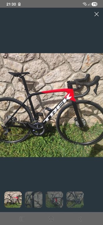 Used Trek Emonda Shimano Ultegra 2023 Road & Gravel, Red — image 3 of 8