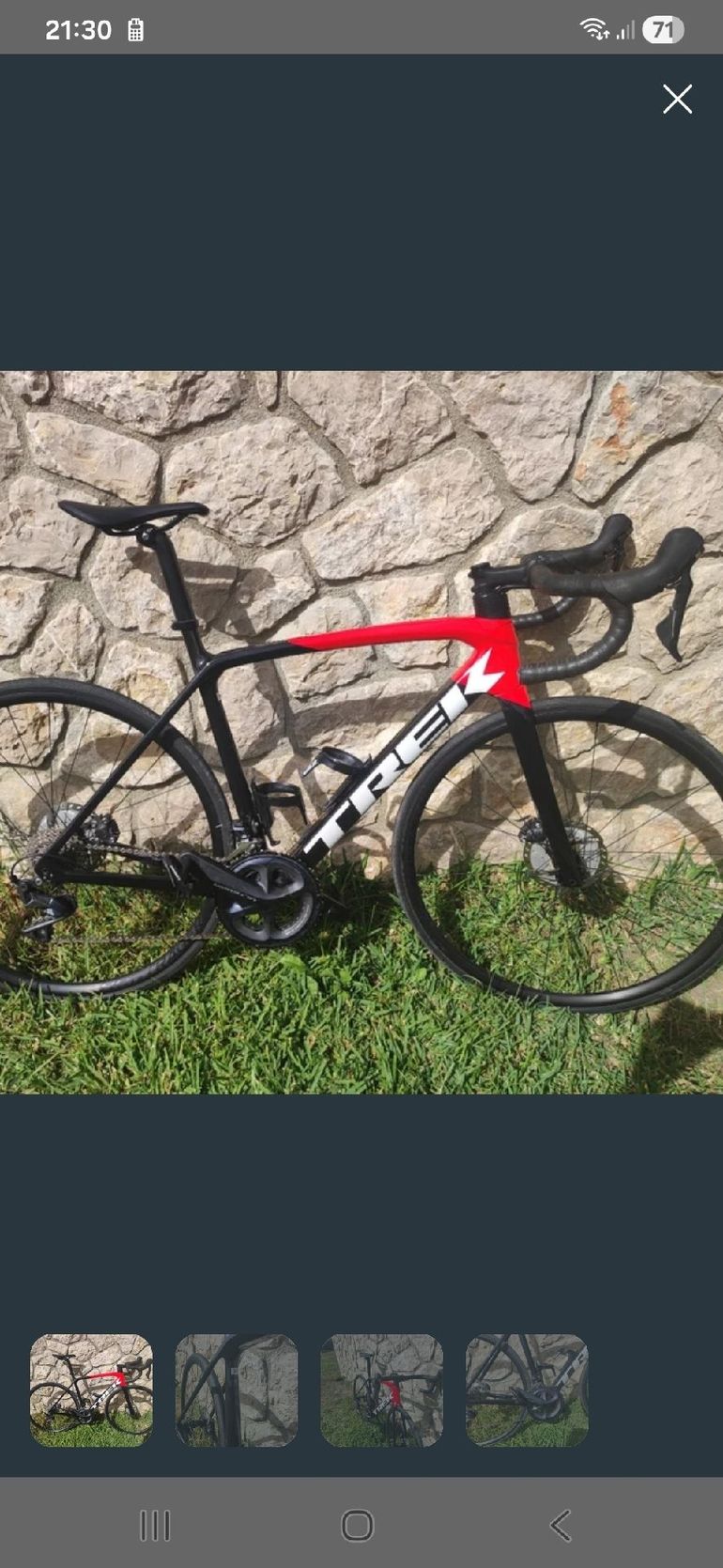 Used Trek Emonda Shimano Ultegra 2023 Road & Gravel, Red — image 3 of 8