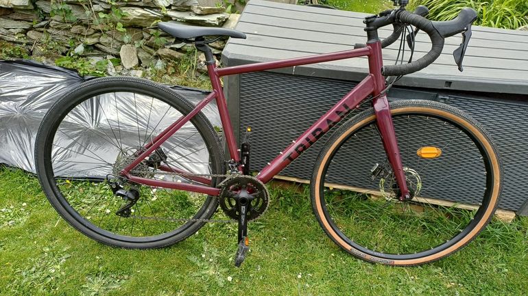 Used TRIBAN Men's Gravel Bike GRVL 520 Subcompact 2025 2025 Road & Gravel, Viola — image 1 of 8