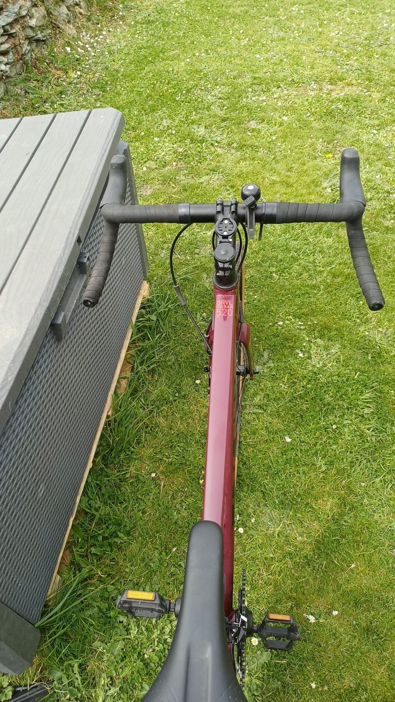 Used TRIBAN Men's Gravel Bike GRVL 520 Subcompact 2025 2025 Road & Gravel, Viola — image 3 of 8