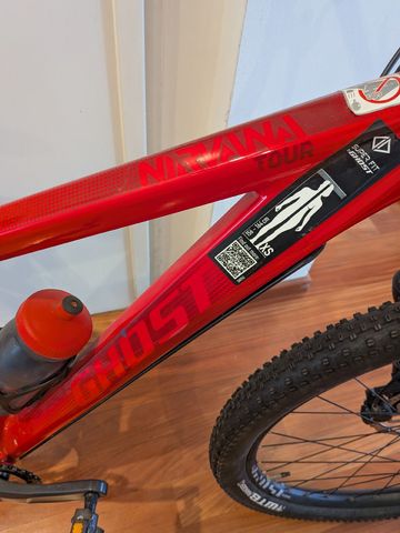 Used Ghost Nirvana Tour 2021 Mountainbike, Red — image 9 of 9
