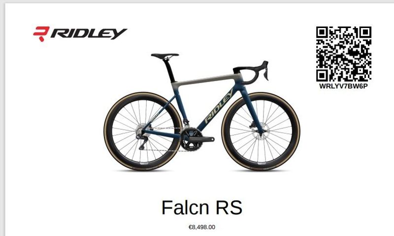 Used Ridley Falcn Rs 2025 Road & Gravel
