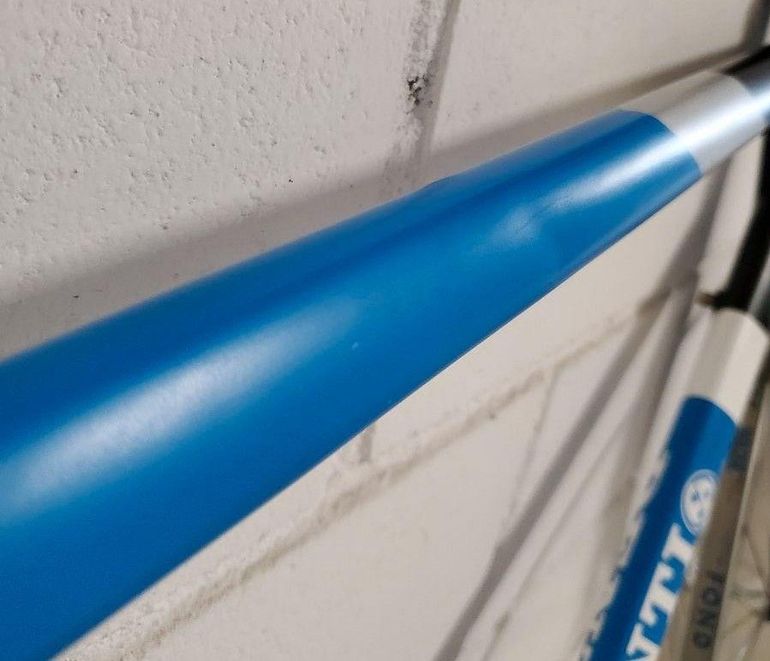 Used Mino Denti TELAIO CORSA ACCIAIO COLUMBUS ZONA CARBONIO COLUMBUS CARVE Frameset 2005 Road & Gravel, Blue — image 6 of 6