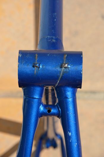 Used Famina Vintage Famina Professional Road Bike Frame And Fork Made From Columbus Aelle Steel Tubing. Frameset 1979 Road & Gravel, Blue — image 37 of 37