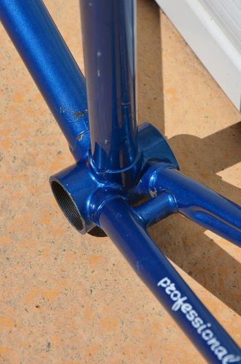 Used Famina Vintage Famina Professional Road Bike Frame And Fork Made From Columbus Aelle Steel Tubing. Frameset 1979 Road & Gravel, Blue — image 34 of 37