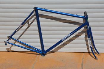 Used Famina Vintage Famina Professional Road Bike Frame And Fork Made From Columbus Aelle Steel Tubing. Frameset 1979 Road & Gravel