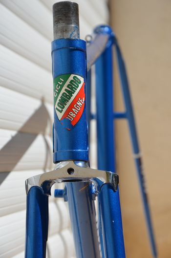 Used Famina Vintage Famina Professional Road Bike Frame And Fork Made From Columbus Aelle Steel Tubing. Frameset 1979 Road & Gravel, Blue — image 23 of 37