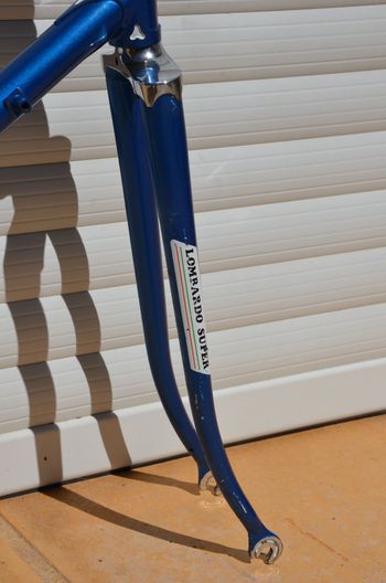 Used Famina Vintage Famina Professional Road Bike Frame And Fork Made From Columbus Aelle Steel Tubing. Frameset 1979 Road & Gravel, Blue — image 7 of 37
