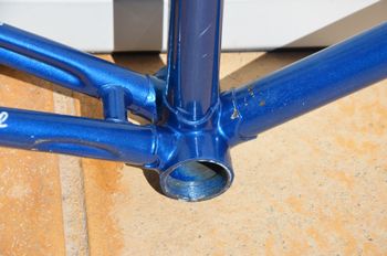 Used Famina Vintage Famina Professional Road Bike Frame And Fork Made From Columbus Aelle Steel Tubing. Frameset 1979 Road & Gravel, Blue — image 10 of 37