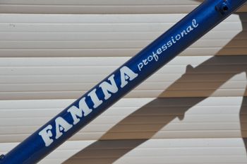 Used Famina Vintage Famina Professional Road Bike Frame And Fork Made From Columbus Aelle Steel Tubing. Frameset 1979 Road & Gravel, Blue — image 8 of 37