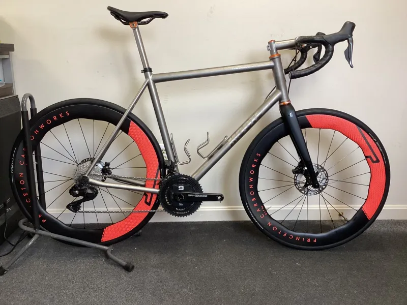Used Moots Vamoots RCS Custom Titanium Road Bike Princeton Carbonworks Shimano Ultegra Di2 2023 Road & Gravel