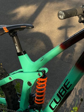 Used CUBE Two15 SRAM XX1 Eagle AXS 2024 Mountainbike, Blue — image 2 of 3