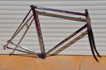 Brugt Cavallo Marino Vintage Cavallo Marino Road Bike Frame And Fork Made From Oria GM 0.0 (Cromor) Steel. Frameset 1992 Road & Gravel