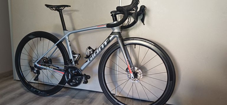 Used Giant Advance Pro 1 Disk 2019 2019 Road & Gravel, Light Gray — image 1 of 13