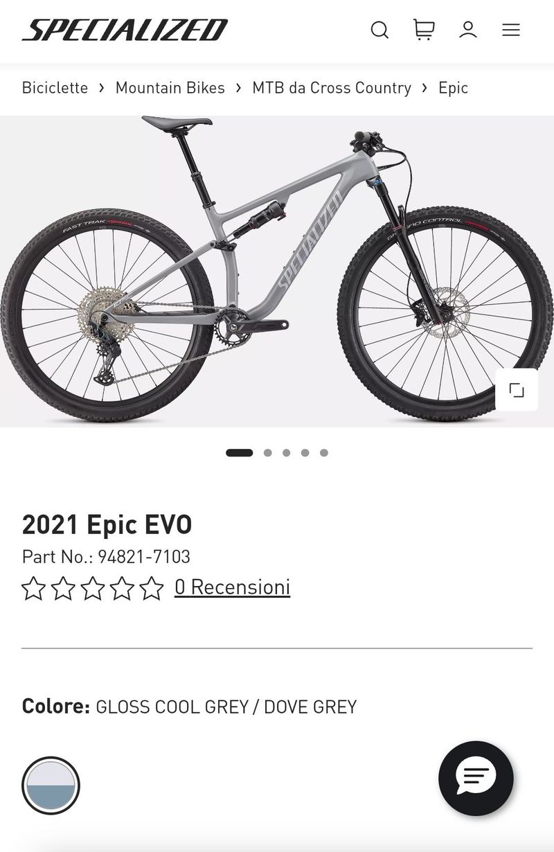 Used Specialized Epic EVO 2021 2021 Mountainbike, Light Gray, 29 — image 8 of 8