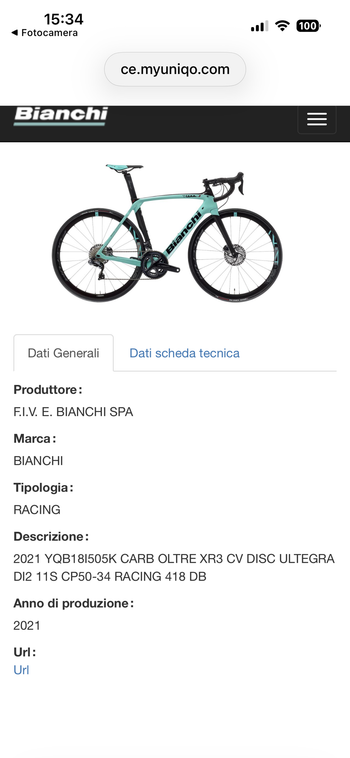 Used Bianchi Oltre XR3 Ultegra Di2 2020 2020 Road & Gravel, Green — image 49 of 50
