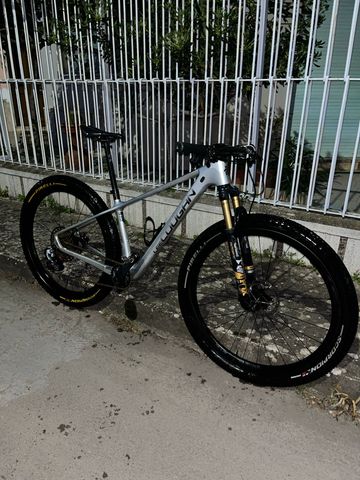 Used Lee Cougan Revenge SRAM XX1 Eagle AXS 2023 Mountainbike, Light Gray — image 7 of 7