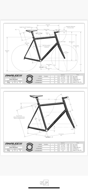 Used Parlee Z-zero Campagnolo Record 2021 Road & Gravel, Blue — image 13 of 13