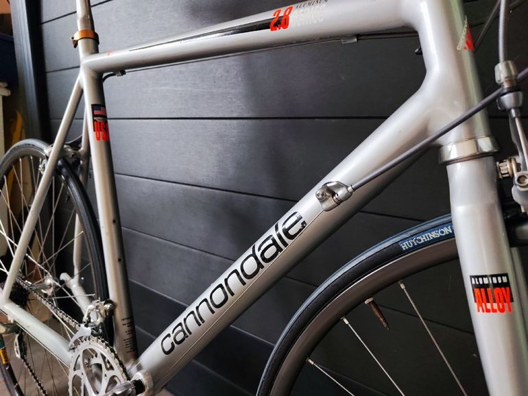 Used Cannondale Cannondale Custom Shimano Dura Ace 1994 Road & Gravel, Grigio chiaro — image 7 of 10