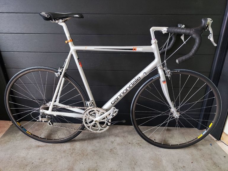 Used Cannondale Cannondale Custom Shimano Dura Ace 1994 Road & Gravel, Grigio chiaro — image 1 of 10