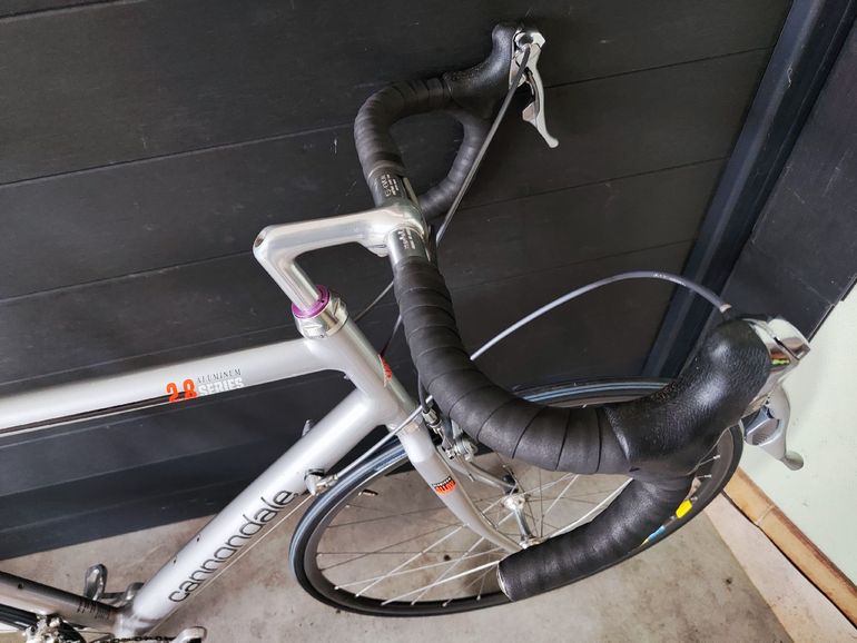 Used Cannondale Cannondale Custom Shimano Dura Ace 1994 Road & Gravel, Grigio chiaro — image 9 of 10