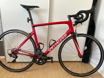 Used Specialized Men's Tarmac Expert 2018 2018 Road & Gravel, Red — image 1 of 5