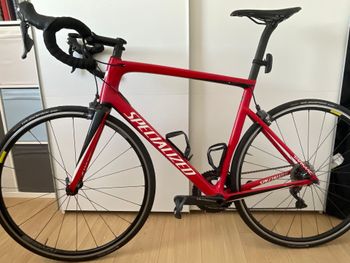 Used Specialized Men's Tarmac Expert 2018 2018 Road & Gravel, Red — image 2 of 5