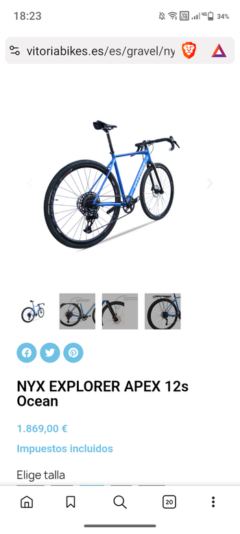 Used Vitoria Nyxexplorer 2025 Racefiets & gravel