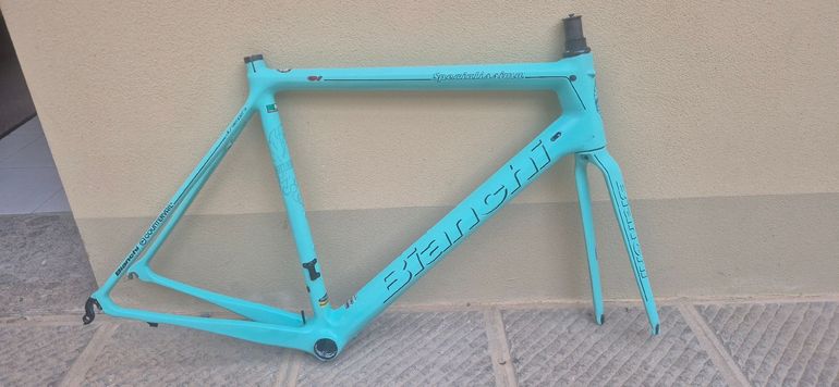 Used Bianchi Specialissima Frameset 2016 Frameset 2016 Road & Gravel, Blue — image 1 of 8
