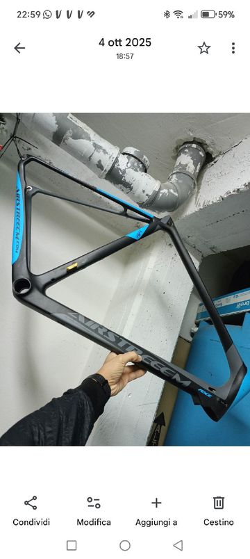 Gebrauchtes Airstreeem Triple EEE Race 2016 Frameset 2016 Road & Gravel, Hellgrau — Bild 3 von 3