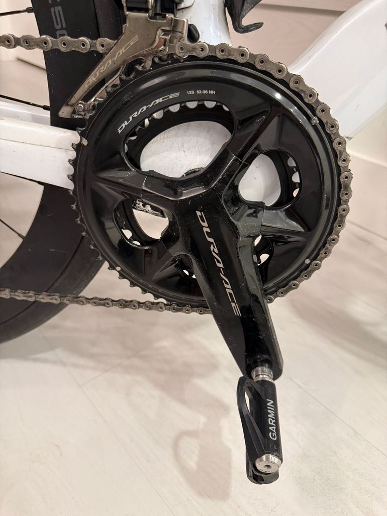 Used Pinarello Dogma F Disc Dura-Ace Di2 Bike w/Shimano Dura-Ace C50 Wheels 2021 2021 Road & Gravel, White — image 3 of 9
